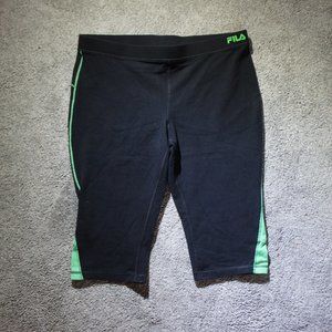 FILA Sport Black Capris Leggings XL